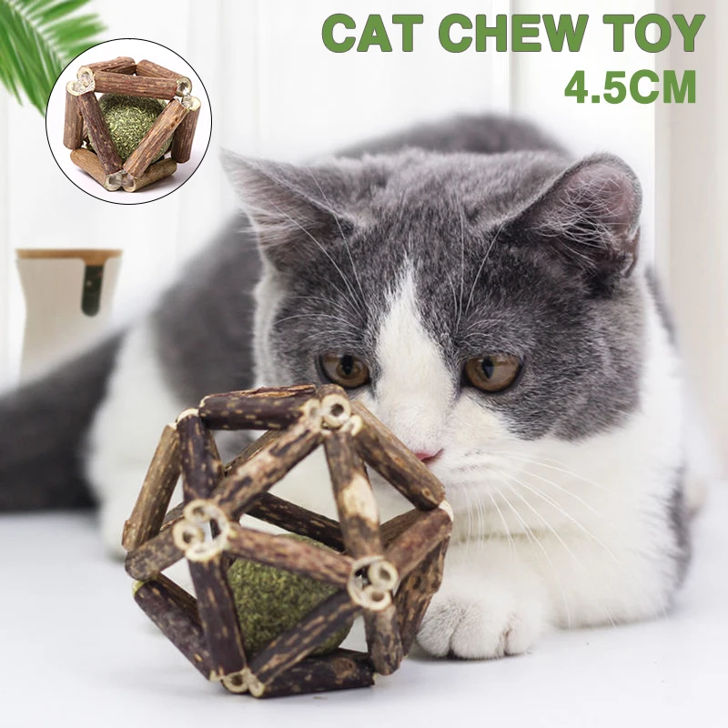 

1pc Cat Nip Mint Toy Portable Pet Chew Cleaning Bell Ball Practical Cats Mints Digestion Snack Balls Toys Supplies