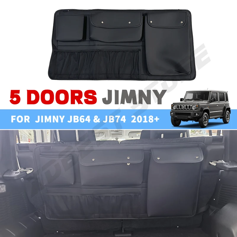 

2025 Jimny 5-дверный багажник на заднее сиденье, органайзер для хранения, сумки для Suzuki New Jimny, 5-дверные аксессуары