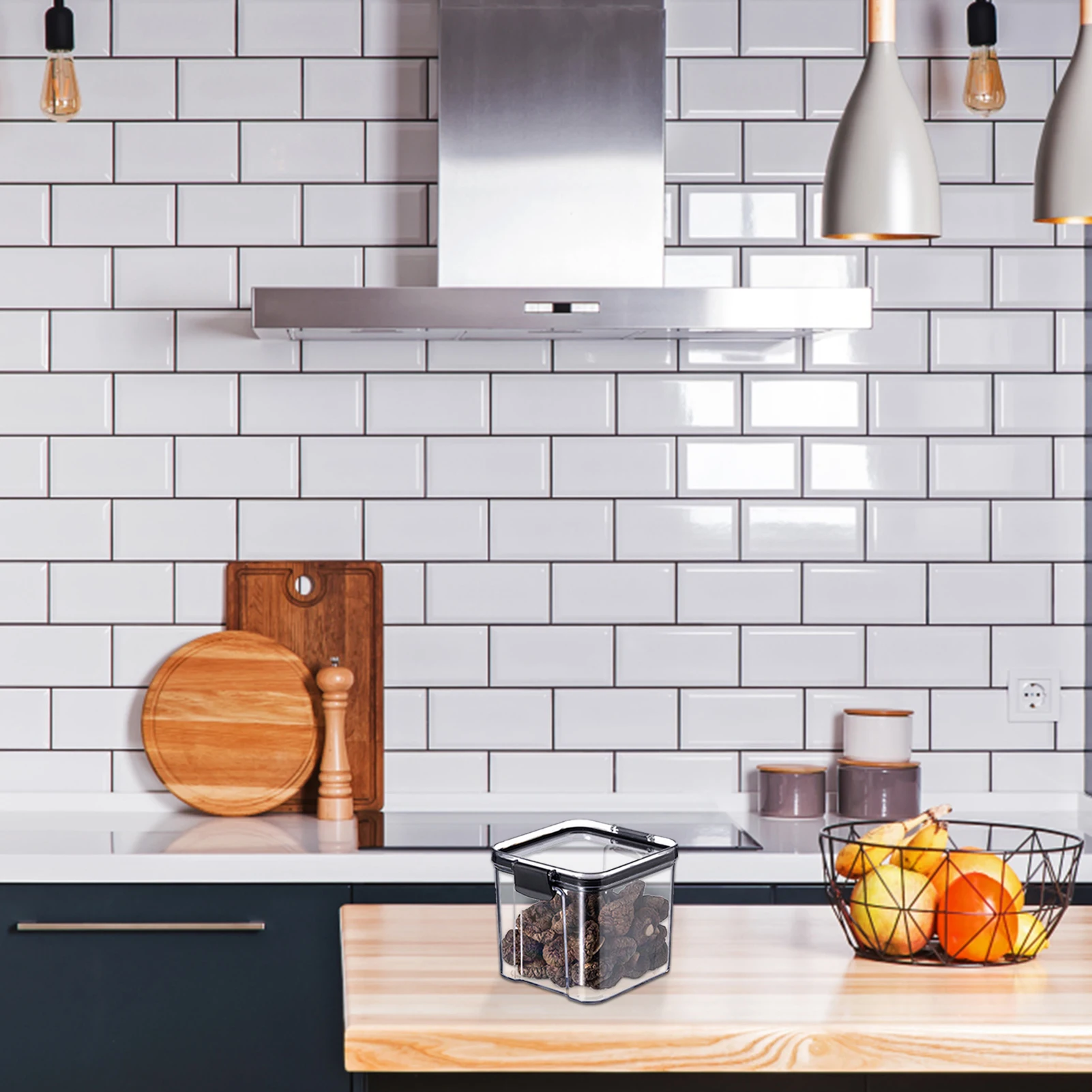 Контейнер для хранения пищевых продуктов органайзер еды с легкими крышками