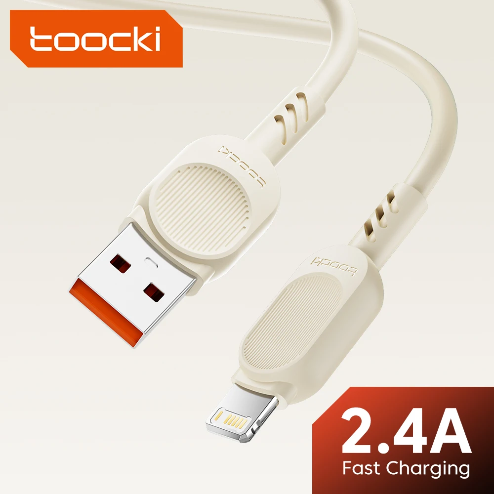 

USB-кабель Toocki для iPhone 14, 13, 12, 11 Pro Max, XS, 8, 7 Plus, 2,4 А, кабель для быстрой зарядки и передачи данных