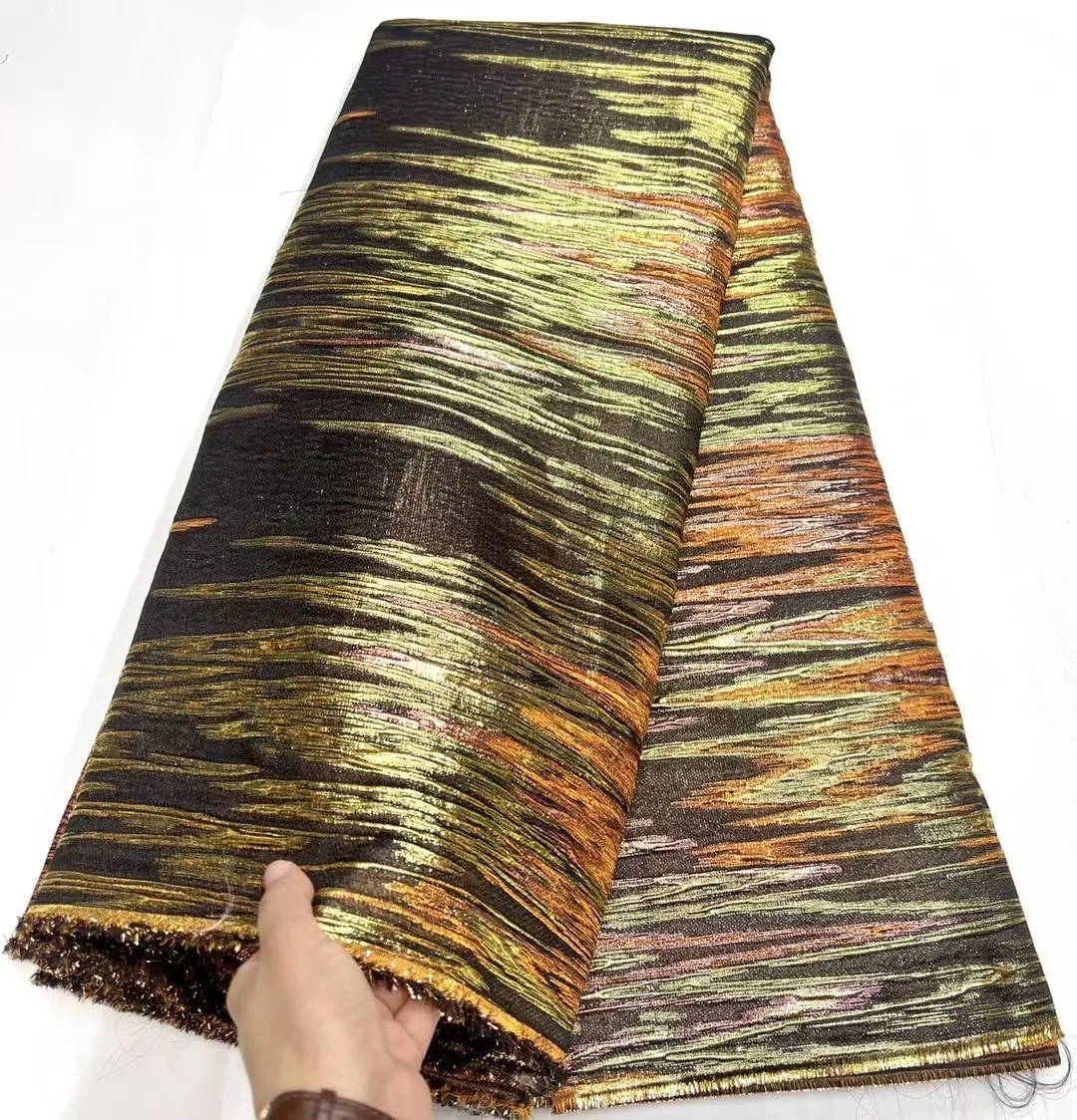 Новая нигерийская Мода кружево из парчовой ткани высокое качество дизайн 2024 года