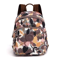 vintage black brown floral small backpacks 2022 trend kawaii backpack fashion nylon backpack for women brand new bags for girls