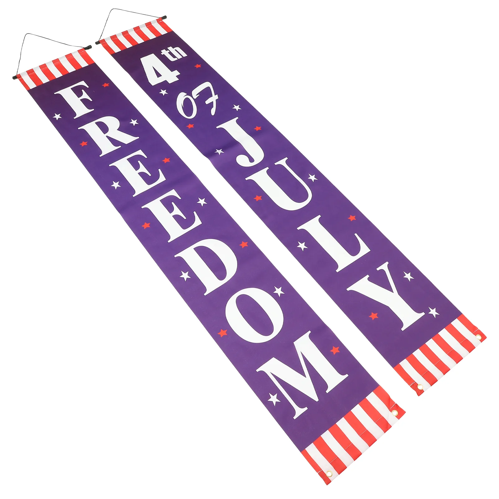 

1 Pair Porch Sign Banner 4th Of July Memorial Day Patriotic Independence Day Patriotic Decoration Patriotic Hanging Banner