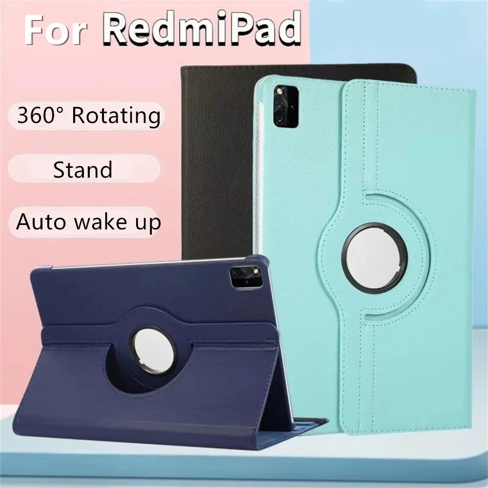 

For Xiaomi Redmi Pad SE 11 2023 For MIPad 10.61 Pad 5 Pad5 Pro 6 Pad 6 Pro 11 Case Cover Auto Wake 360 Rotating Stand Hard Case