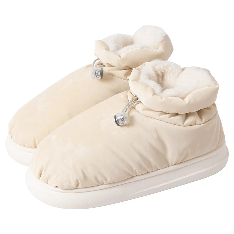 Man Women Winter Snow Boots Cotton Slippers Outside. Women Keep Warm Indoors Home Shoes 2023 Winter Household Couples Cotton