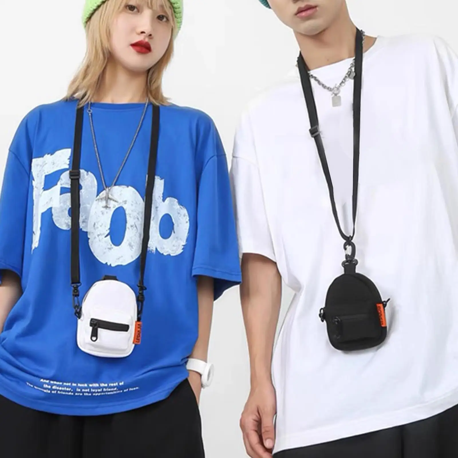 

Миниатюрная сумка через плечо для женщин и мужчин, маленькая сумка-мессенджер унисекс, мужской рюкзак на ремне для телефона