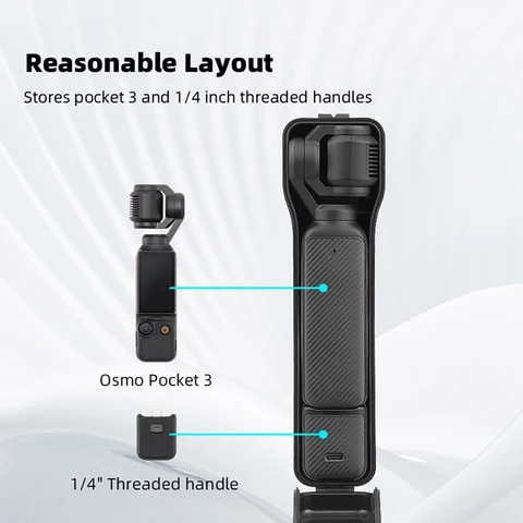 Чехол для переноски BRDRC для DJI Osmo Pocket 3, аксессуары для камеры, устойчивый к падению защитный чехол, портативный с коробкой для хранения на ремешке