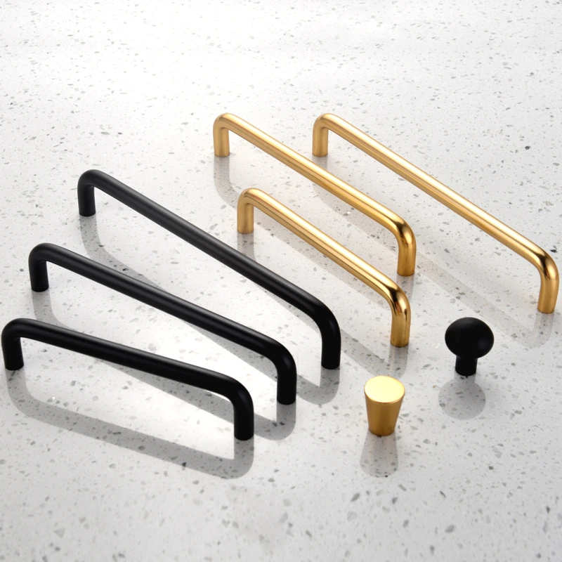 

512mm Hole Pitch Solid Aluminum Kitchen Furniture Cabinet Knobs and Handles For Furniture Kitchen Handles Black