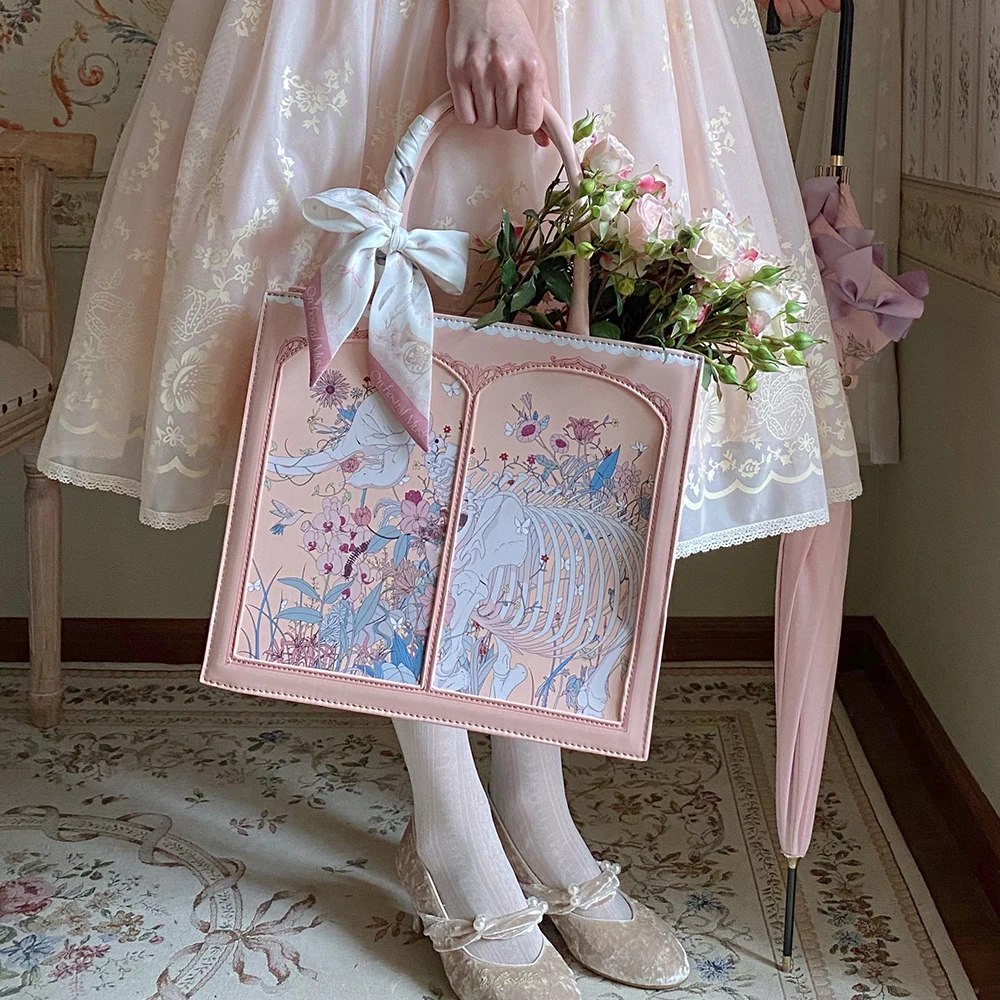 

Женская сумка-тоут из ПУ кожи, с цветком