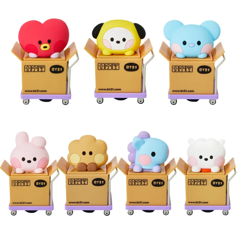 Line Friends BT21 minini Series KOYA CHIMMY TATA Privacy Seal Roller Type Security Stamp Roller Cover Portable Protection Stamp