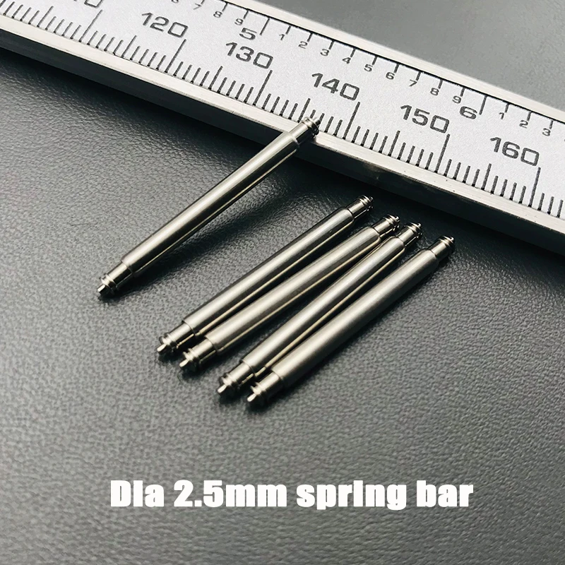 2/4/10pcs 2.5mm Spring Bar Strap Link Pins Fit 20mm 22mm 24mm Watch Band Strap Diver  SKX Fat Spring Bars Watchmaker Tools