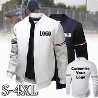 customized mens hot selling trend casual zipper sweatshirt moving zipper jacket s 4xl