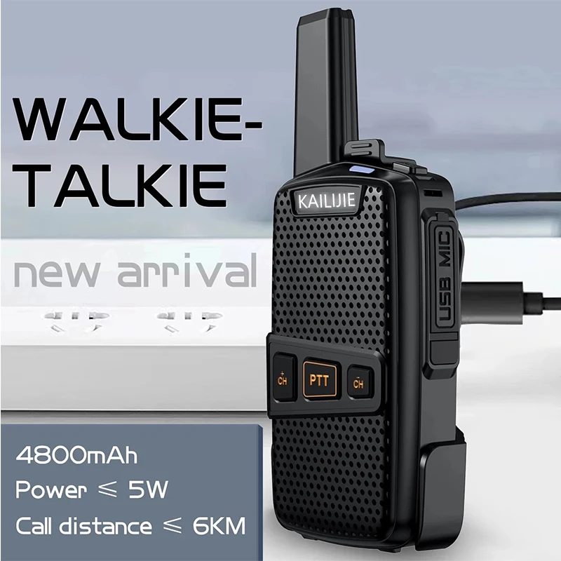 kailijie walkie talkie waterproof anti drop portable radio 400 470mhz long range transceiver receiver talkie for hunting free global shipping