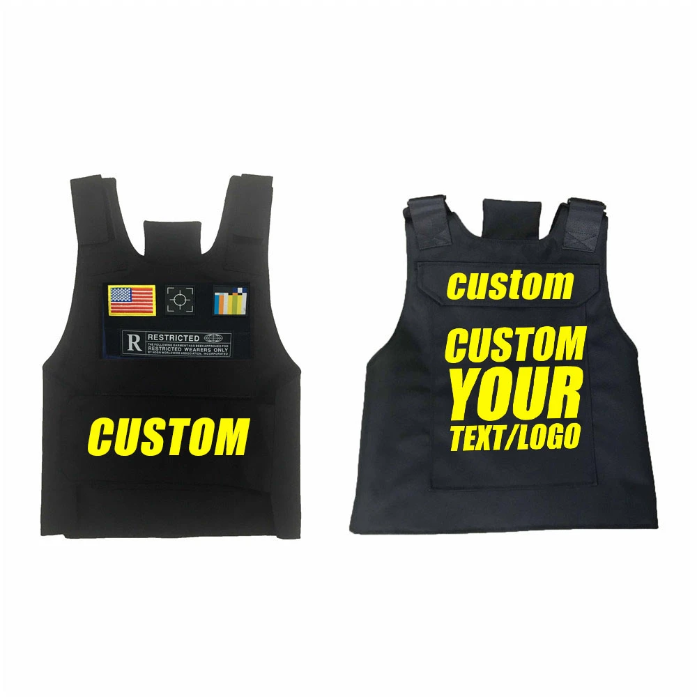 

Custom logo icon vest mens clothing men jacket la ropa de los hombres Vests Bullet proof vest visual kei