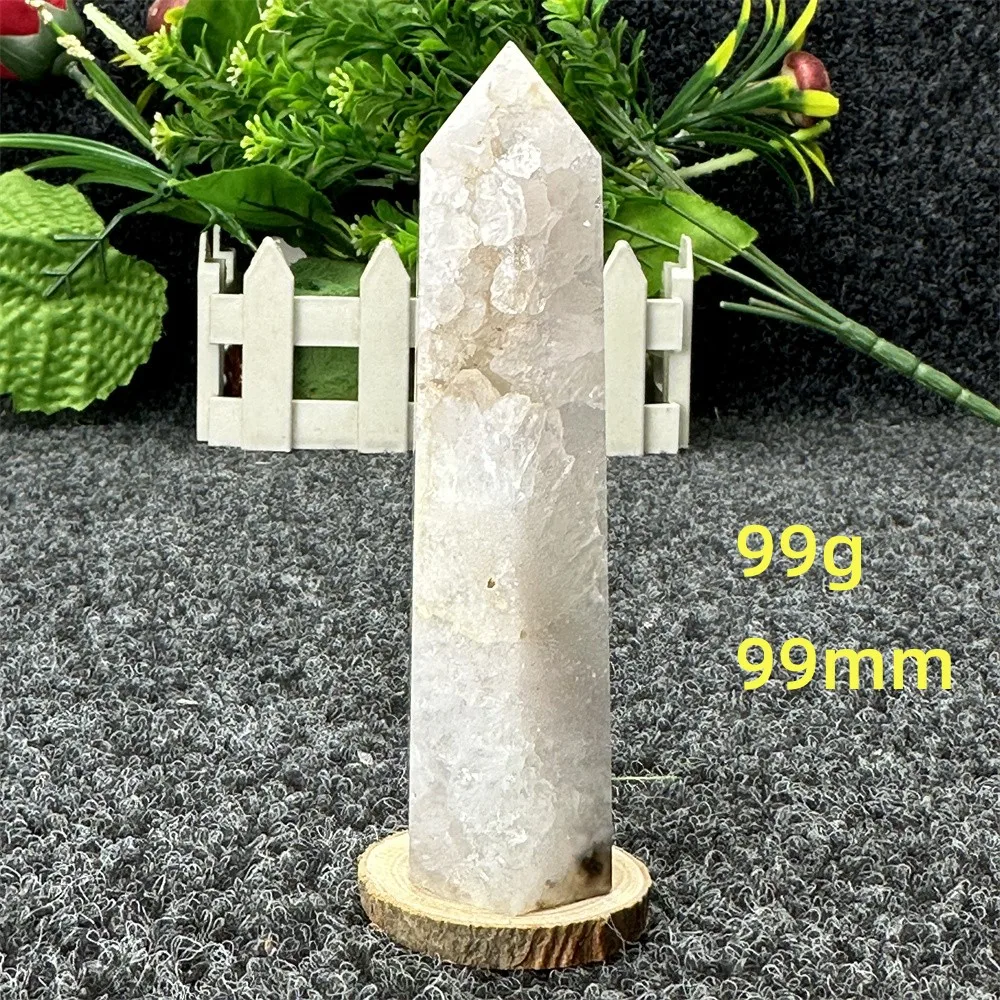 Натуральный черный цвет вишни агат кристалл энергетическая палочка Исцеление