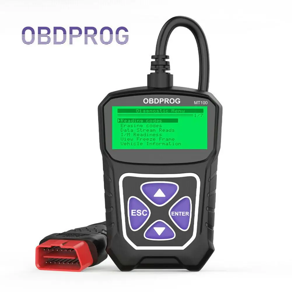 

Автомобильный сканер OBDPROG MT100 OBD2, профессиональный считыватель кодов, диагностический сканер, прибор для проверки неисправности двигателя, ...