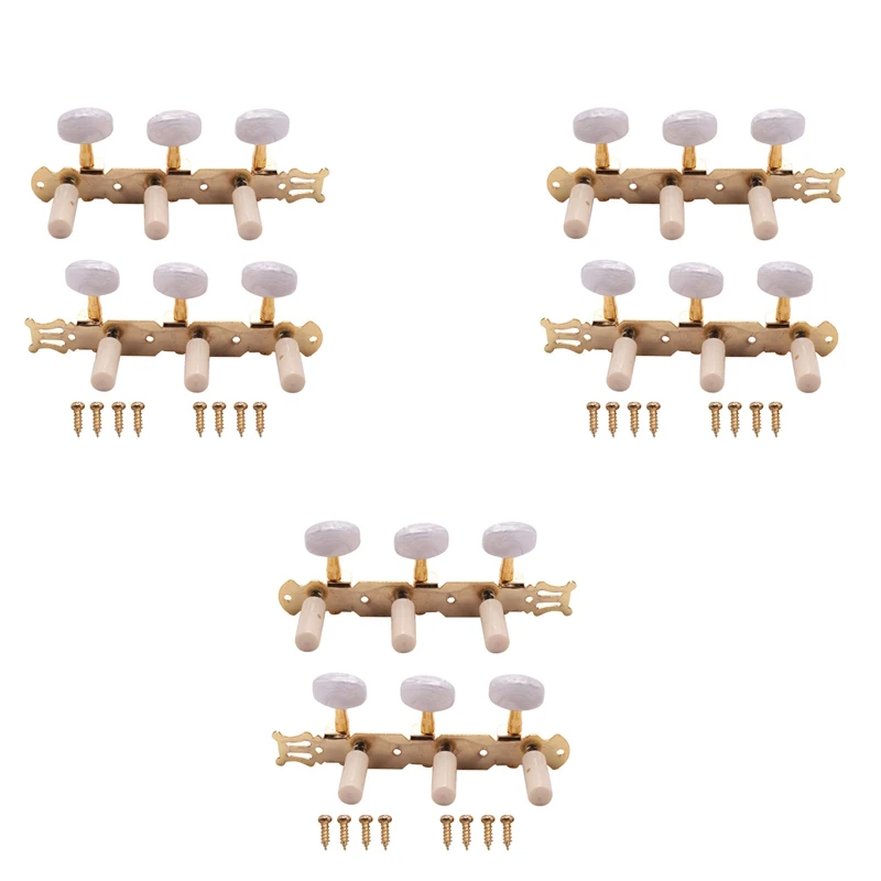 

3 Set Of Classical Guitar Tuning Keys Pegs Machine Heads Tuner