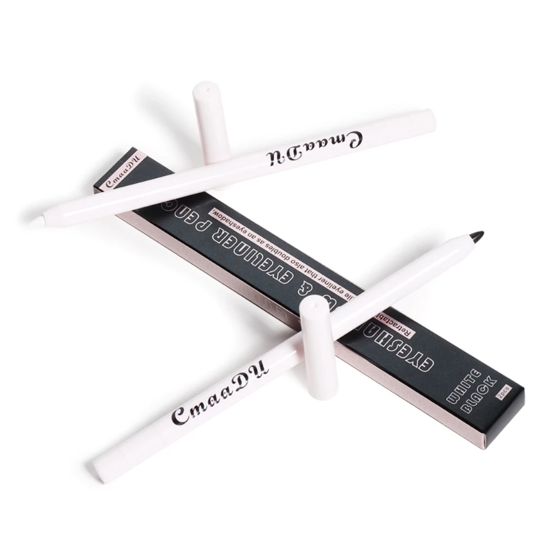 

Выдвижная матовая гелевая подводка для глаз, Водостойкая Подводка для глаз, карандаш-карандаш, черная, белая подводка для глаз, ручка, затач...