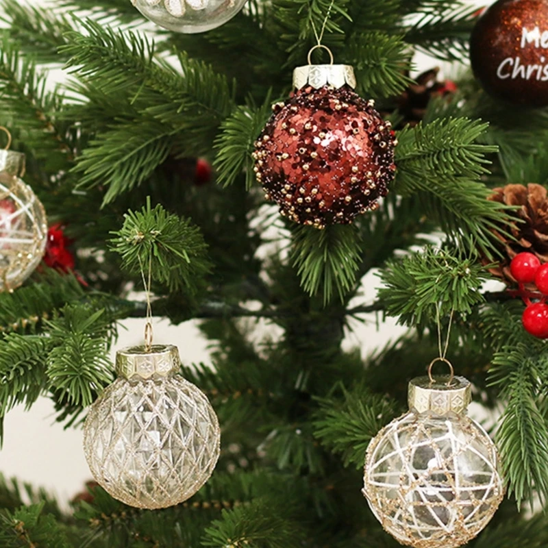 

Подвесные шары для украшения новогодней елки B03E