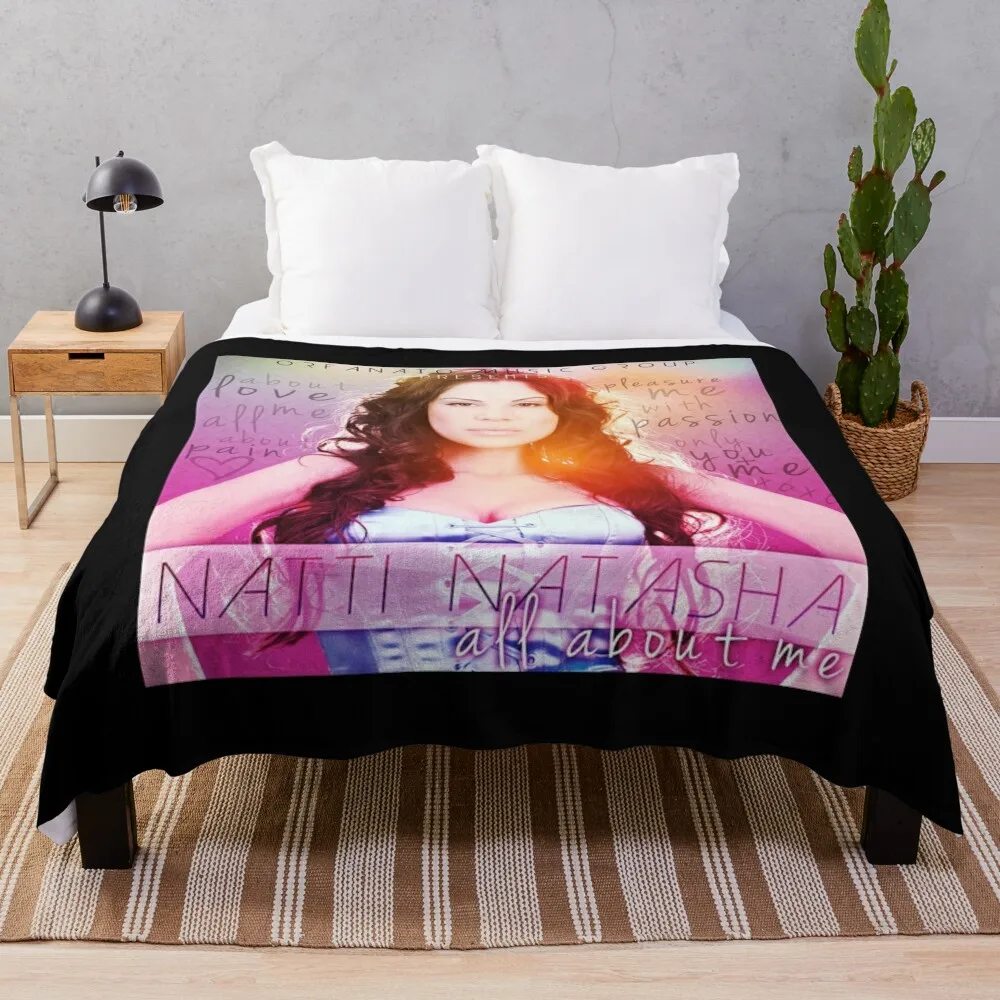 Natti Natasha - All About Me album 2012 Throw Blanket Blankets For Sofas Sofa Thin