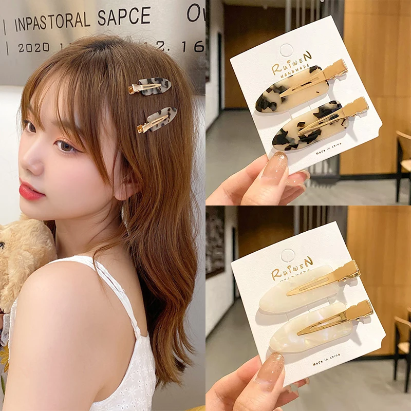 Заколка для волос леопардовая бесшовная из ацетата 4 шт.