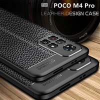 for case xiaomi poco m4 pro 5g cover for poco m4 pro capas shockproof phone bumper tpu soft leather for fundas poco m4 pro cover