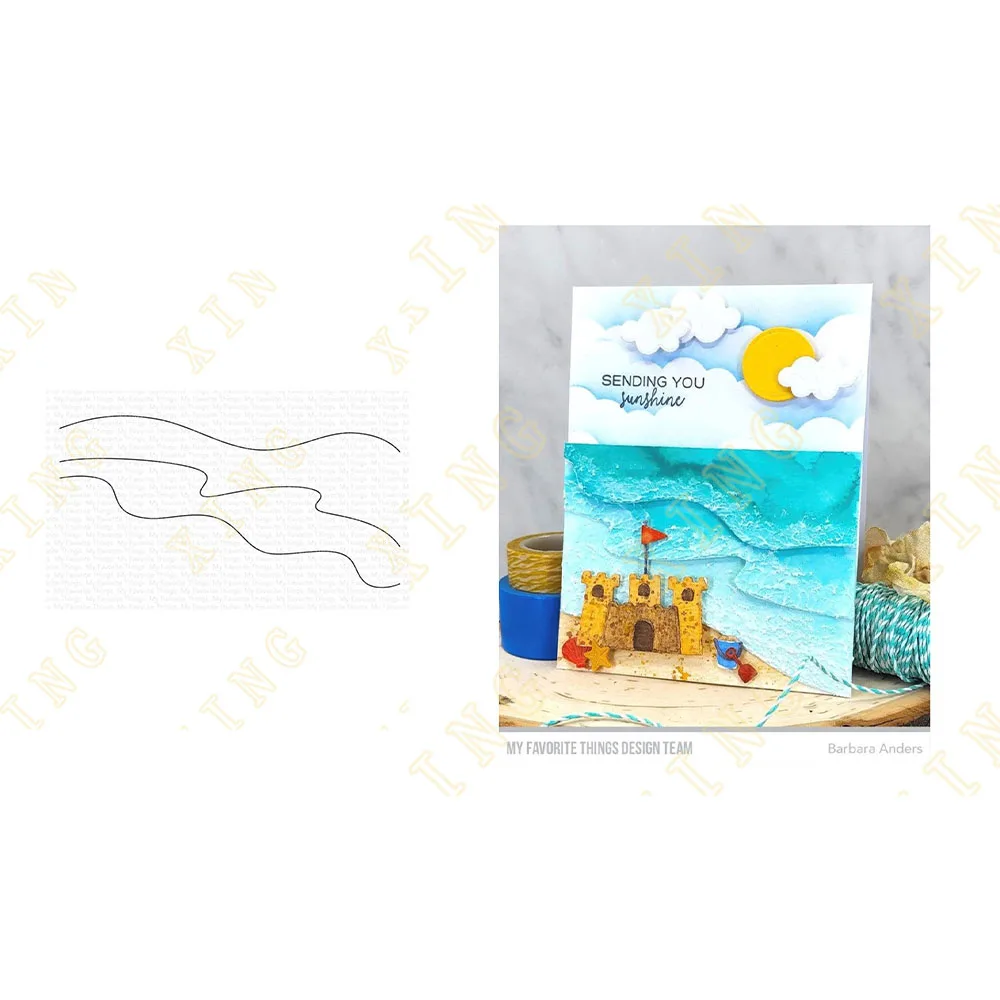 

2022 New Sand and Surf Metal Cutting Dies for Diy Scrapbooking Crafts Stencils Maker Photo Album Template Handmade Decoration