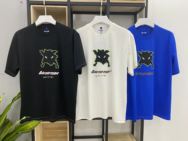 

2022 Ader Error Small Monster Printed Women Men T shirts tees Short Sleeve Men Casual Streetwear Summer T shirt