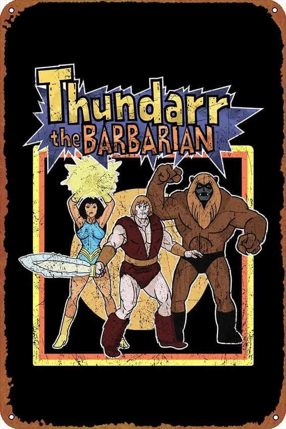 Плакаты с анимацией Thundarr The Barbarian винтажная жестяная вывеска для бара офиса дома