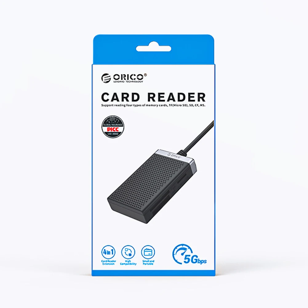 USB C 4 в 1 устройство для чтения карт памяти SD TF CF MS компактный адаптер флеш-карты 5