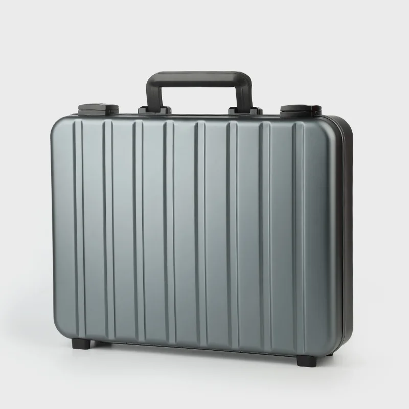 High-grade aluminum alloy watch suitcase portable watch box with lock jewelry exhibition jewelry box large capacity