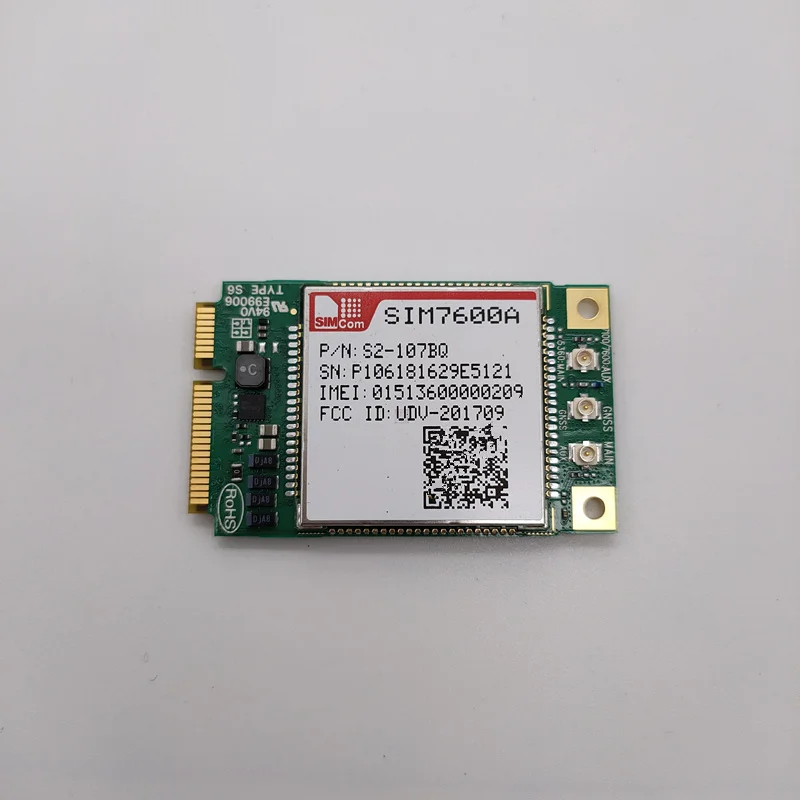 SIMCOM SIM7600A MINI PCIE LTE Cat 1 модуль LTE-FDD B2/B4/B12 WCDMA B2/B5 подходит для сетей UMTS GSM с глобальным