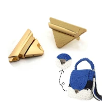 2pcs shoulder bag turn twist lock metal buckle bag accessories diy handbag snap clasps closure lock for purse totes