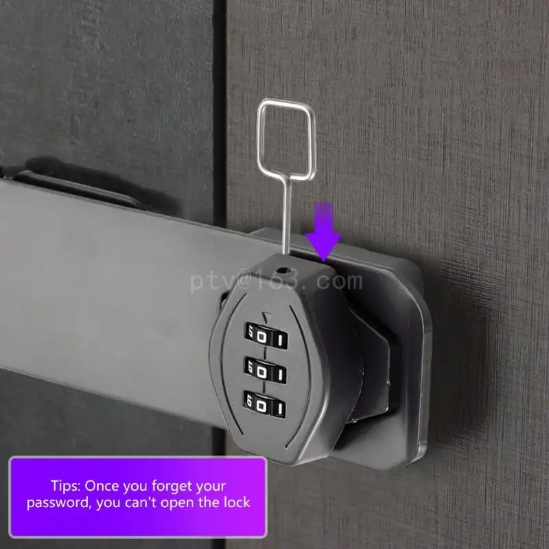 3-значный кодовый замок с засовом для шкафа кодом небольших дверей почтовых