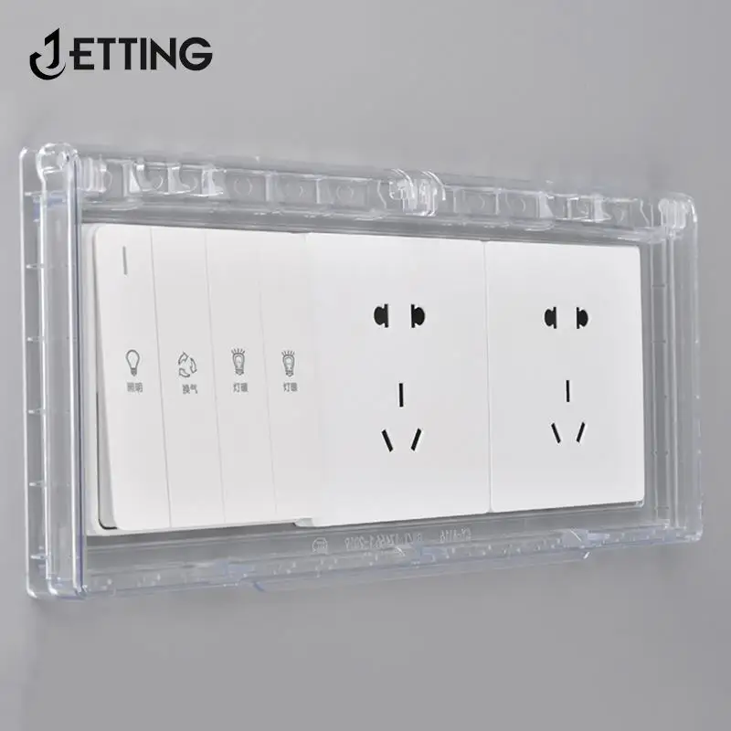 

1pcs 86 Type 2-Gang Weatherproof Outdoor Outlet Cover 26mm Ultra-thin Electrical Power Receptacle Protector Outlet Cover