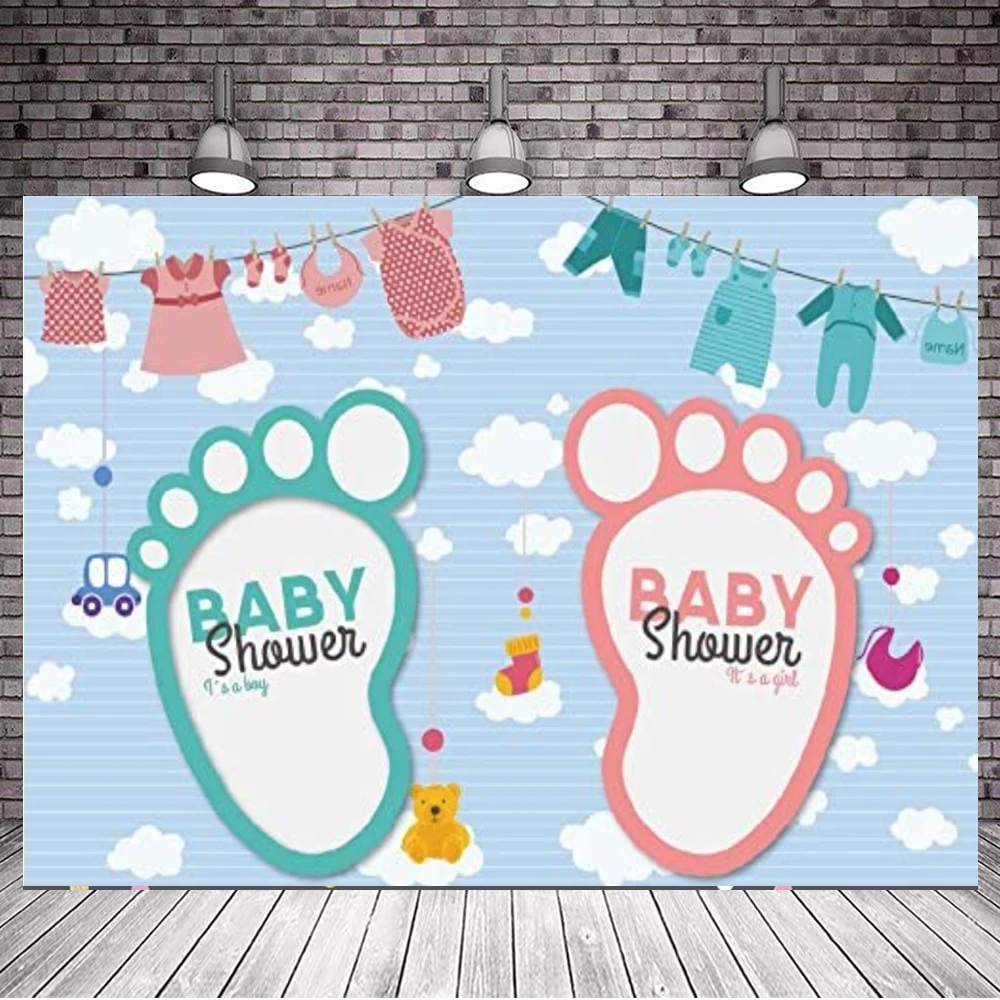 

Фон для фотосъемки с изображением пола и новорожденных