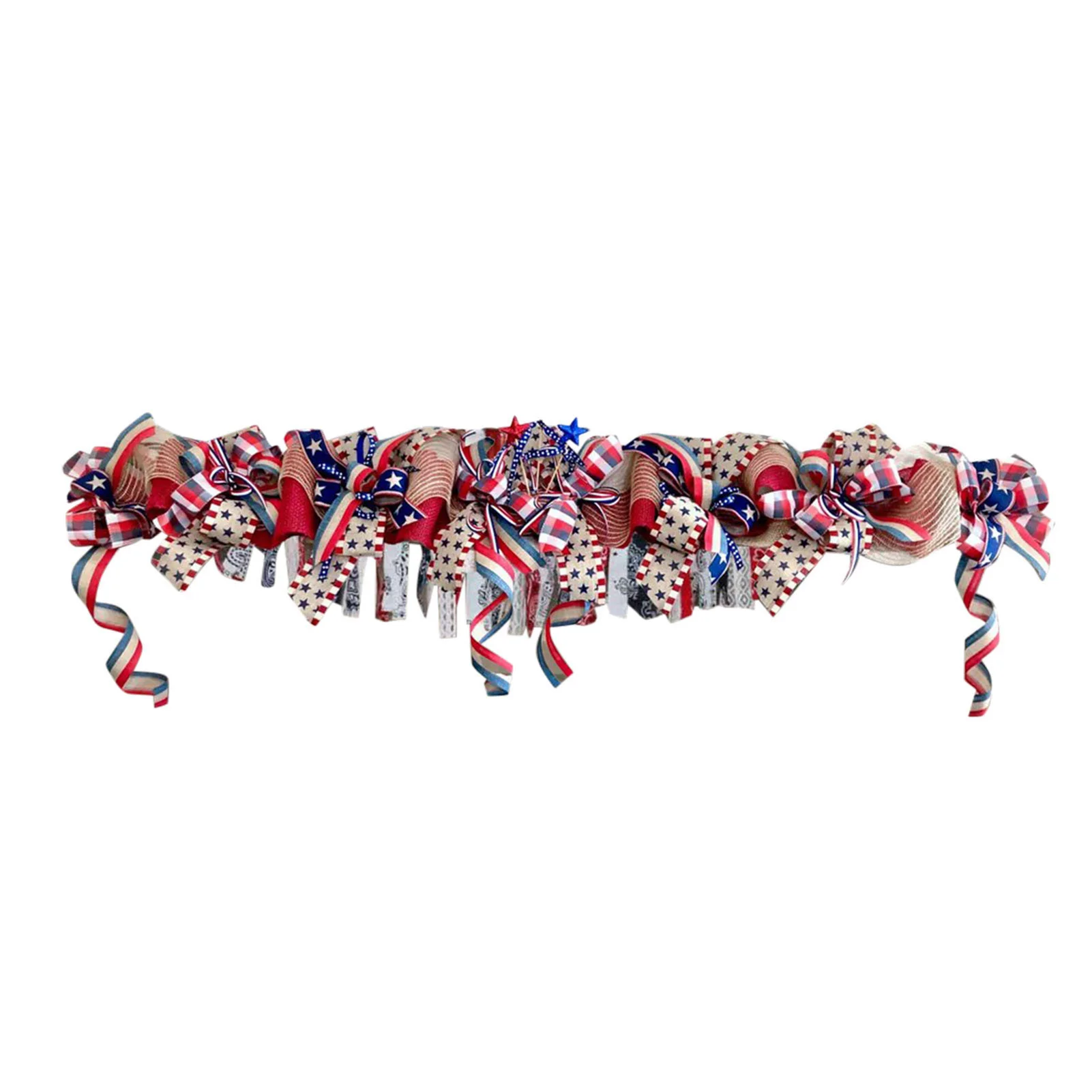 

Veteran Day Garland Patriotic Decorations 4th Of July Decor Red White Blue Stars Bunting Garland For President Day Party