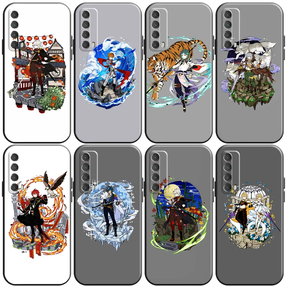 

Genshin Impact Project Game Phone Case For Huawei P Smart Z 2019 2021 P20 P20 P30 Lite Pro P40 Lite 5G Liquid Silicon Back