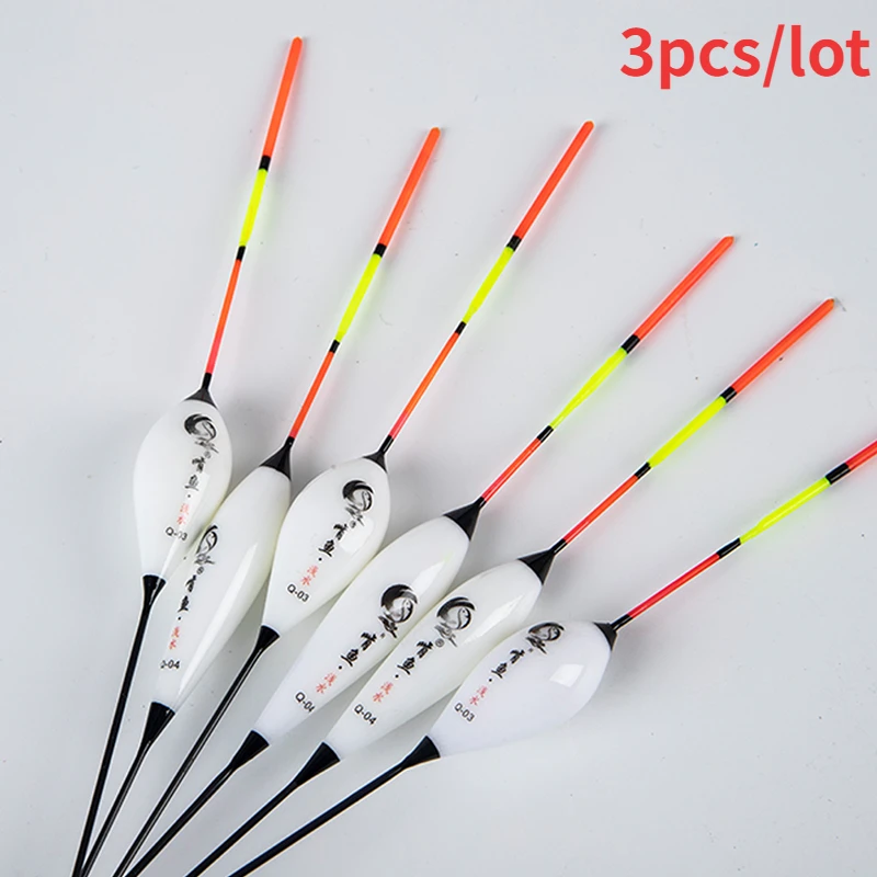 

3pcs/lot Buoy Fishing Float Bobber Float Plastic Accessories Faster Turning Tackle Short Crucian Carp High Sensitivity Winter