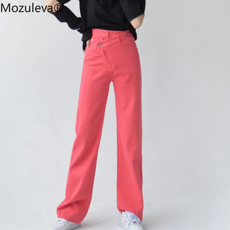

Mozuleva Mom Jeans Women's Jeans Baggy High Waist Long Straight Pants Female 2022 Fashion Casual Loose Women Denim Trousers