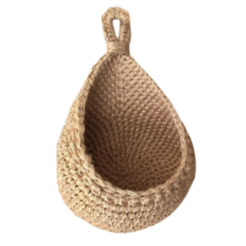 

Hanging Wall Vegetable Fruit Baskets Decor Bohemian Handwoven Wall Mount Hanging Storage Basket For Kitchen New Style