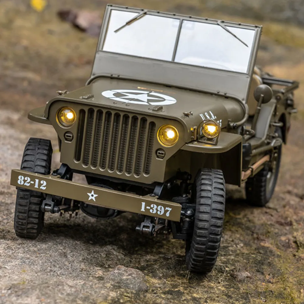 Фонарь Rochobby 1941 Willys MB 1/12 Радиоуправляемый автомобиль внедорожник RTR армия фонарь 2