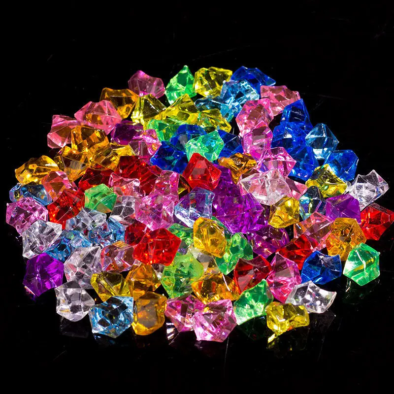 fish tank landscaping acrylic ice cubes transparent simulation colored stone hydroponic vase filler decorative colored stone