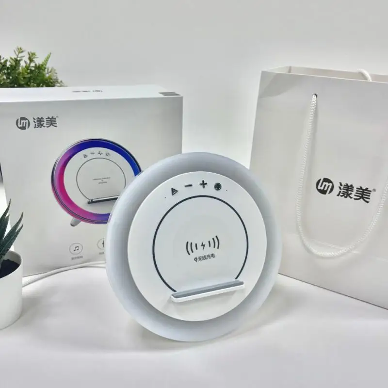 

4 In 1 Fast Charging Led Speakers Bluetooth Speake Wireless Multifunction Charging Accessory Charging Best Birthday Gift 10w