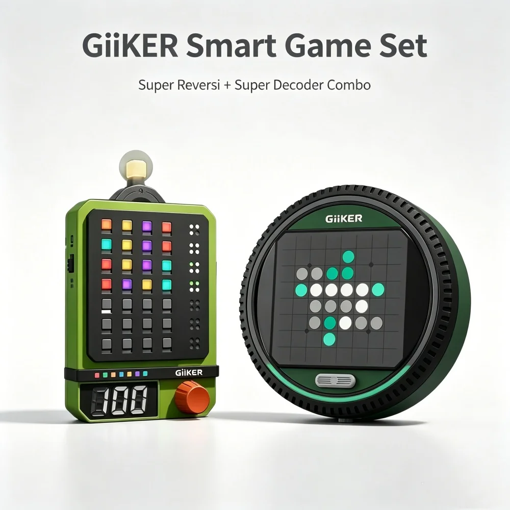 Фото GiiKER Super Reversi & Super Decoder Combo, электронная стратегическая настольная игра для подростков и взрослых, набор логических головоломок для развития мышления №2