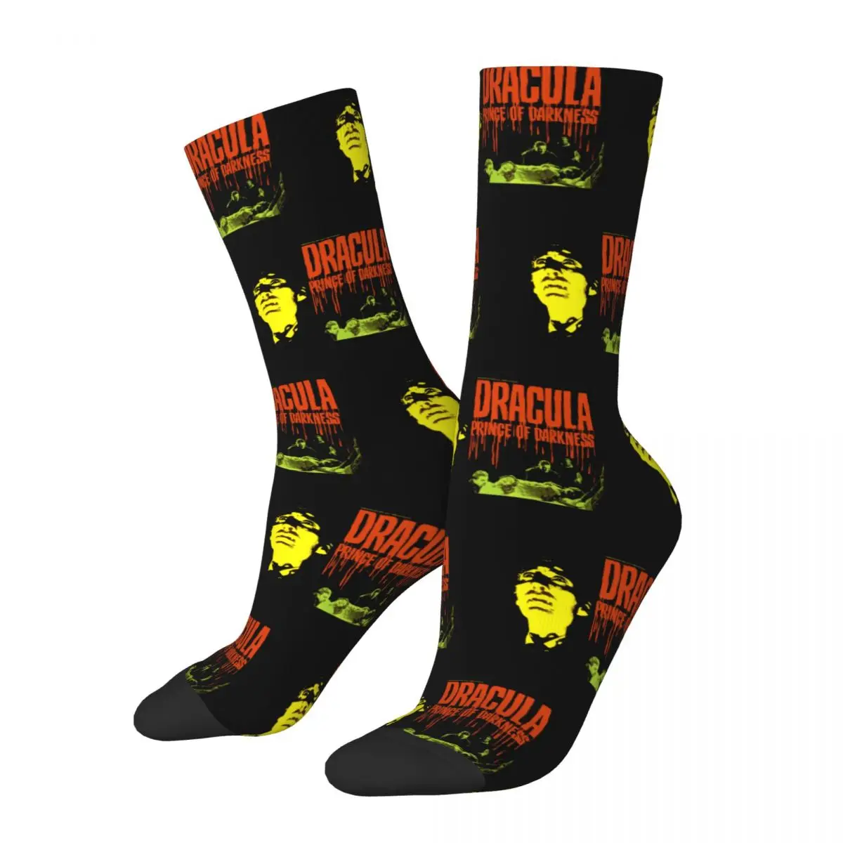 

New Men's Socks Casual Dracula Horror Movie Sock Polyester Vampire High Quality Women Socks Spring Summer Autumn Winter