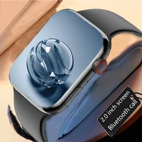 iwo 2 0 inch smart watch men series 7 bluetooth call music smartwatch women heart rate fitness tracker clock for huawei iphone