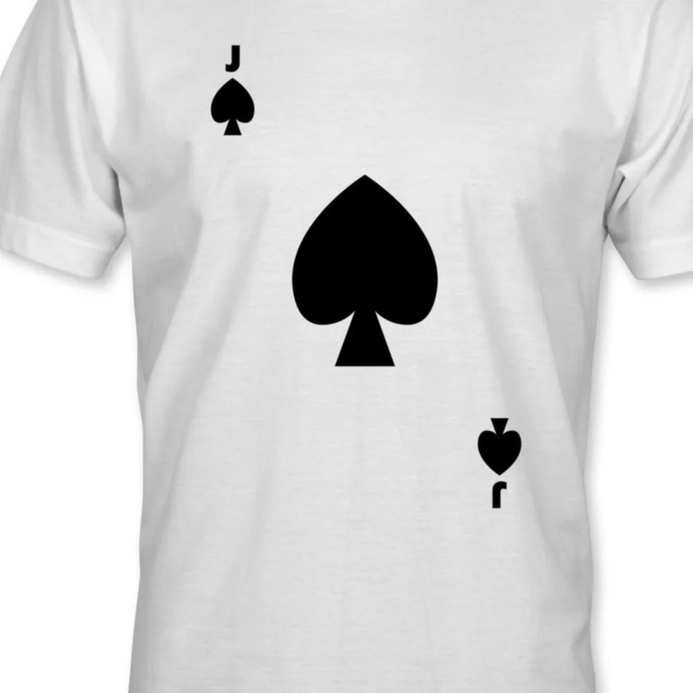

Playing Card Costume T-shirt Group Clothes Halloween Costumes Tee Shirts Unisex 100% Cotton Casual Creative Print Tops
