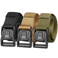 yueye official authentic tactical belt metal buckle quick release imitation nylon belt leisure tools training pants belt men