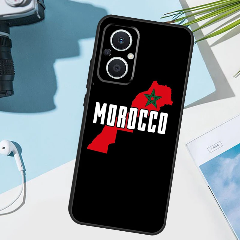 Фото Чехол с марокканским флагом для OPPO Reno 14 F 12 11 10 13 Pro 11F 12F 13F 7 8 Lite OPPO Find X8 X6 X5 X9 Pro №4